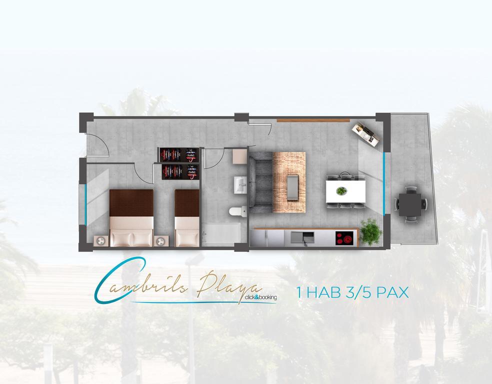 Apartamentos Cambrils Playa Spa Quarto foto