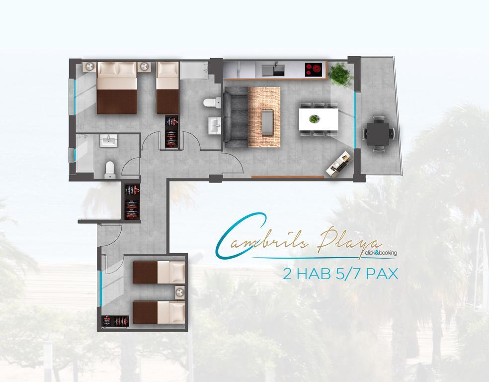 Apartamentos Cambrils Playa Spa Quarto foto